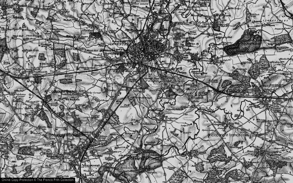 Old Map of Stivichall, 1899 in 1899