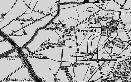 Old map of Stixwould in 1899