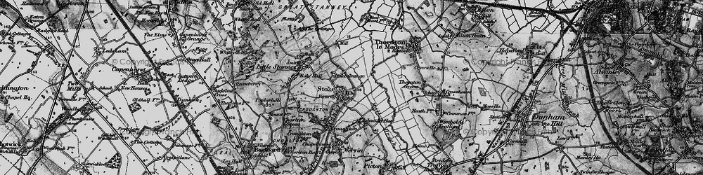 Old map of Stoak in 1896