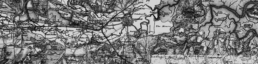 Old map of Stoborough in 1895