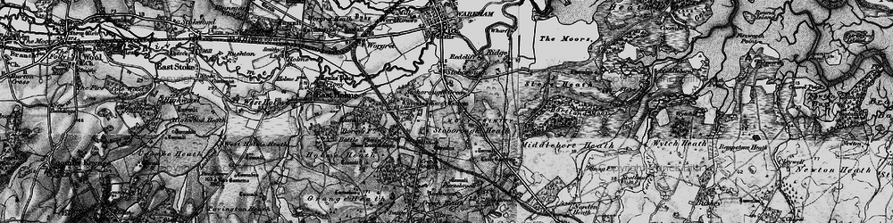 Old map of Stoborough Green in 1897
