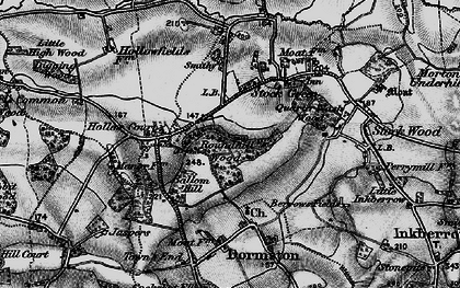 Old map of Stock Green in 1898