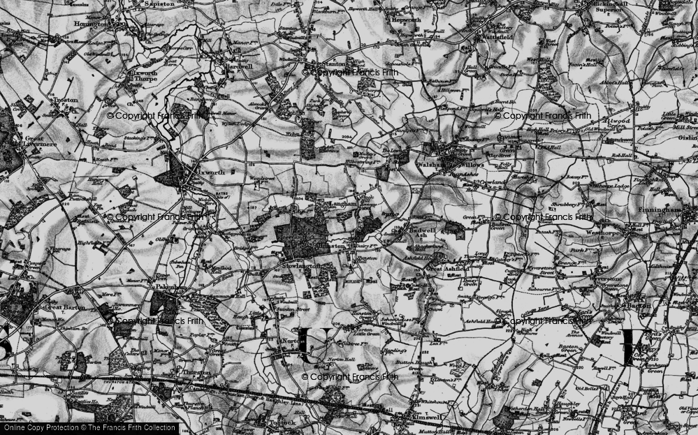 Old Map of Stock Hill, 1898 in 1898