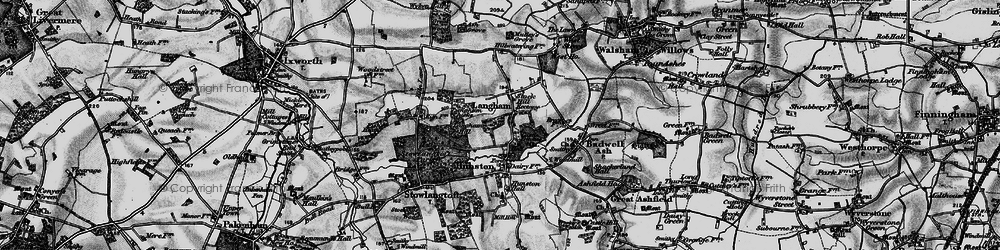 Old map of Stock Hill in 1898