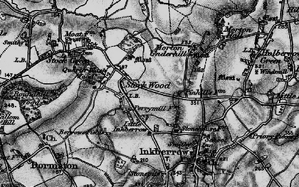 Old map of Stock Wood in 1898