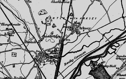 Old map of Stockbridge in 1895
