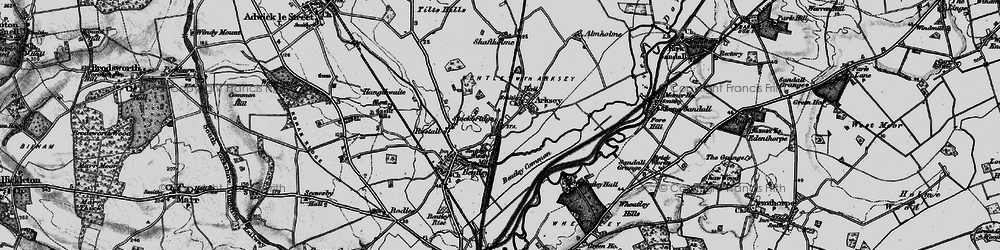 Old map of Stockbridge in 1895