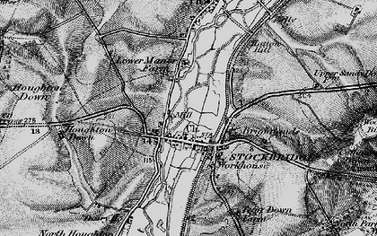 Old map of Houghton Down in 1895
