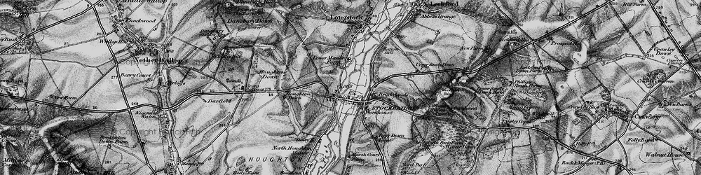 Old map of Houghton Down in 1895