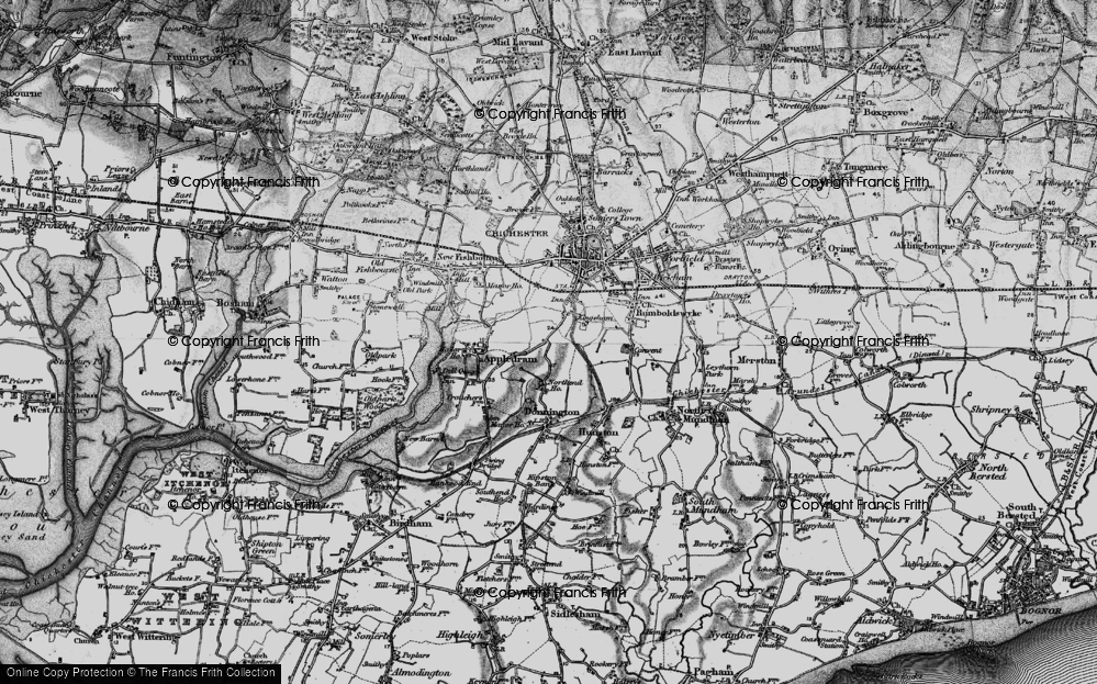 Old Map of Stockbridge, 1895 in 1895