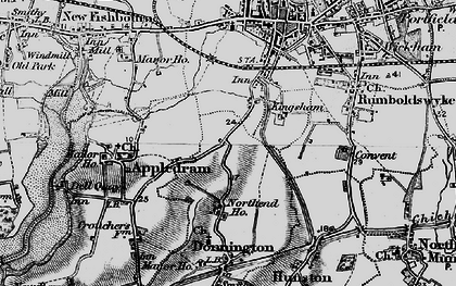 Old map of Stockbridge in 1895