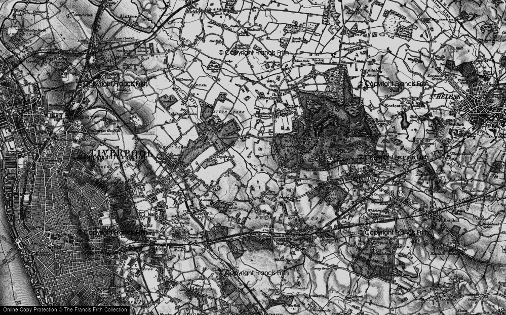 Old Map of Stockbridge Village, 1896 in 1896