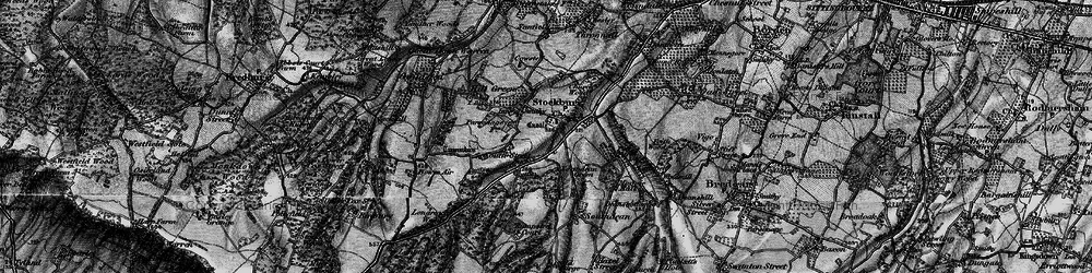 Old map of Stockbury in 1895