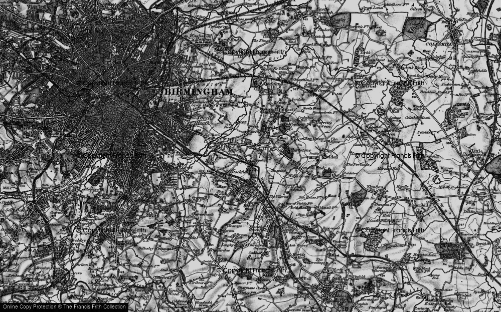 Old Map of Stockfield, 1899 in 1899