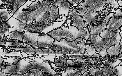 Old map of Stocking Green in 1895