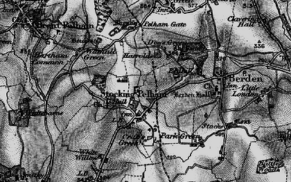 Old map of Stocking Pelham in 1896