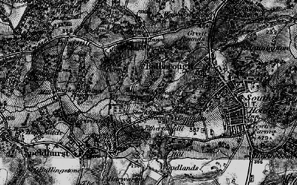 Old map of Stockland Green in 1895