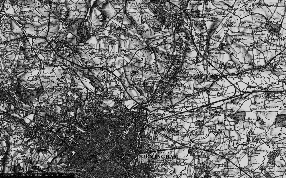 Old Map of Stockland Green, 1899 in 1899