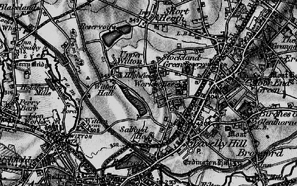Old map of Stockland Green in 1899