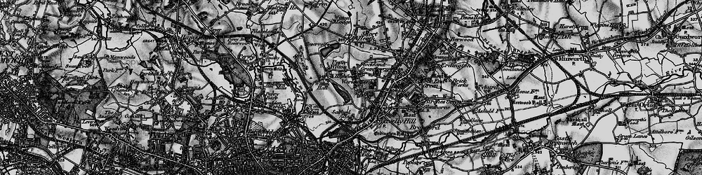 Old map of Stockland Green in 1899