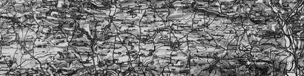 Old map of Stockleigh English in 1898