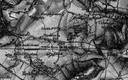 Old map of Stockley in 1898