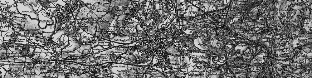 Old map of Stockport in 1896