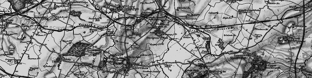 Old map of Southam Fields in 1898