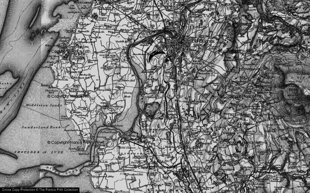 Old Map of Historic Map covering Arna Wood in 1898