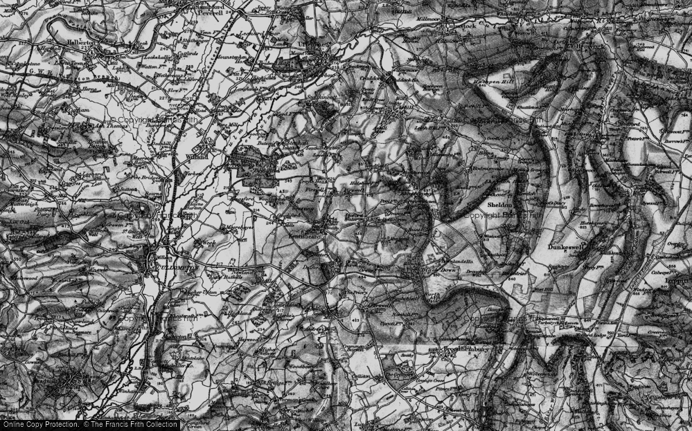 Old Map of Stoford Water, 1898 in 1898