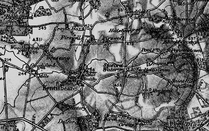 Old map of Stoford Water in 1898