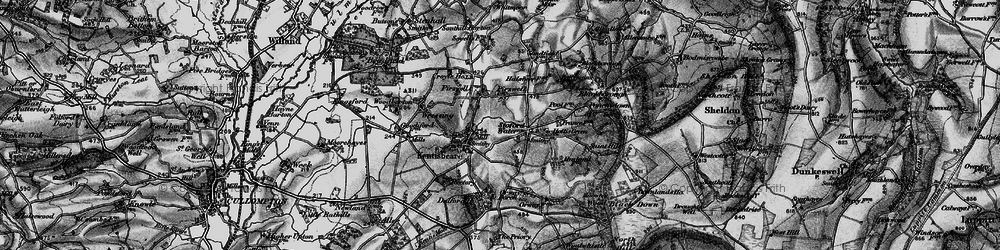 Old map of Stoford Water in 1898