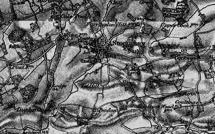 Old map of Stogursey in 1898
