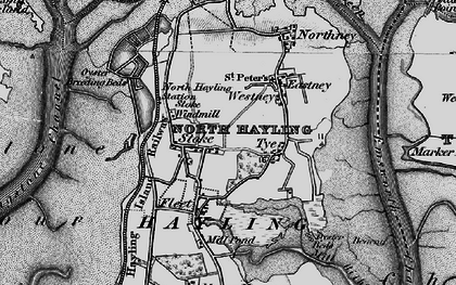 Old map of Stoke in 1895