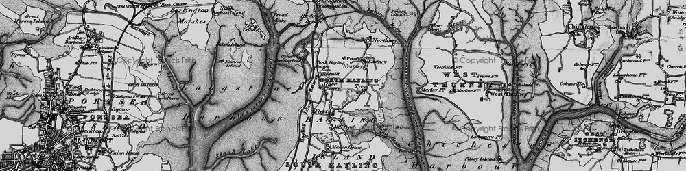 Old map of Stoke in 1895
