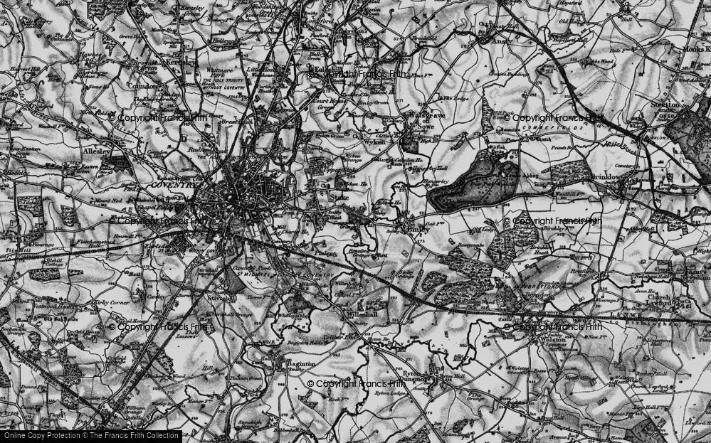 Old Map of Stoke, 1899 in 1899