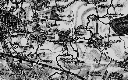 Old map of Stoke in 1899