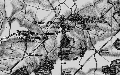 Old map of Stoke Albany in 1898