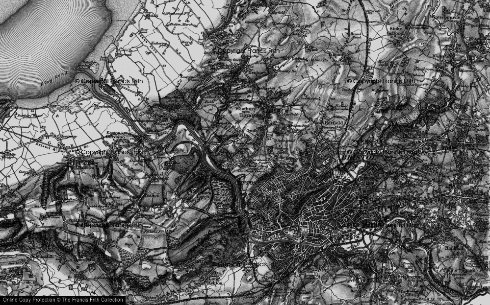 Old Map of Stoke Bishop, 1898 in 1898