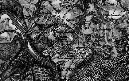 Old map of Stoke Bishop in 1898