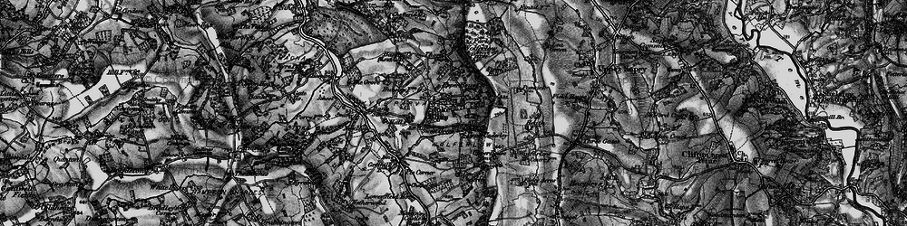 Old map of Stoke Bliss in 1899