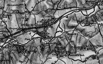 Old map of Stoke by Clare in 1895