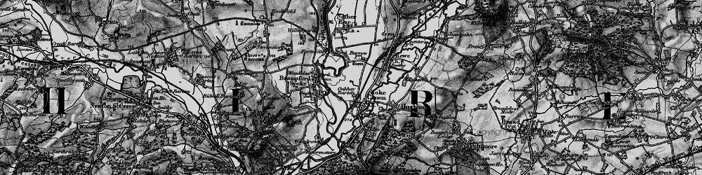 Old map of Stoke Canon in 1898