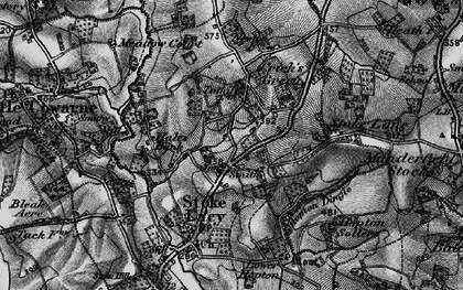Old map of Stoke Cross in 1898
