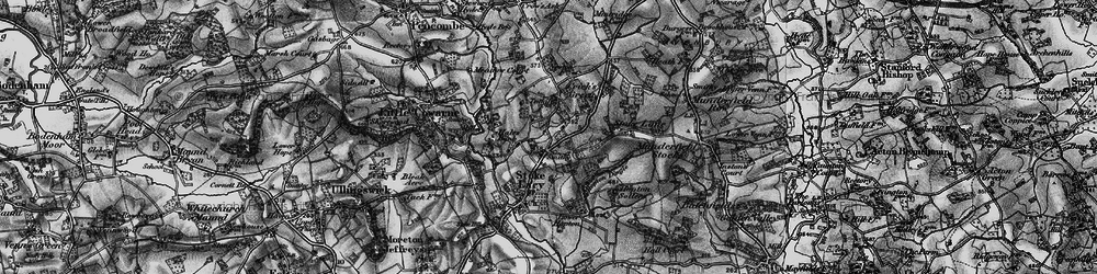 Old map of Stoke Cross in 1898