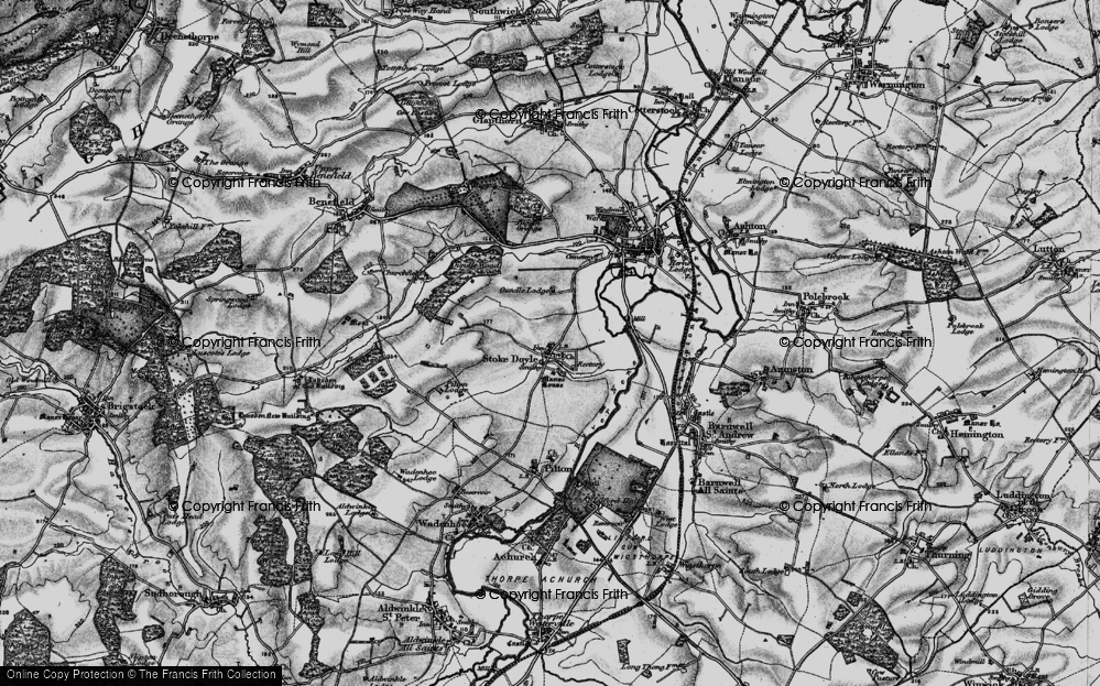 Old Maps of Oundle Lodge, Northamptonshire - Francis Frith