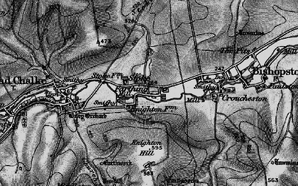 Old map of Stoke Farthing in 1895