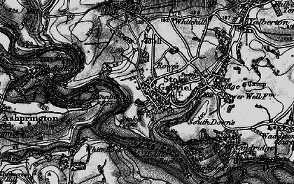 Old map of Stoke Gabriel in 1898