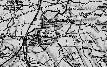 Old map of Basin Br in 1899