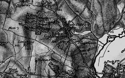 Old map of Stoke Goldington in 1896